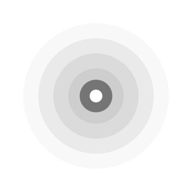 soyut çizgi dalgalanma amblemi. Radar, ses veya titreşim simgesi. Düz tasarım.