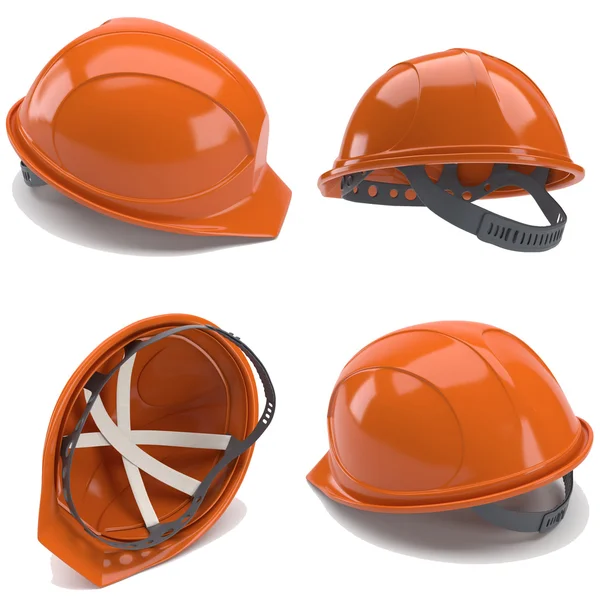 Orange hard hat. 3d. — Stock Photo, Image