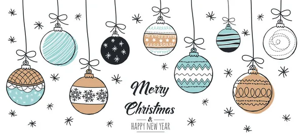 El yapımı Noel mücevherleri seti. Dekorasyon yalıtılmış elementler. Vektör illüstrasyonunu karalar ve çizer