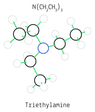 Trietilamin C6h15n molekül