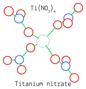 Titanyum nitrat Tin4o12 molekül