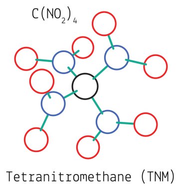Tetranitromethane Cn4o8 molekül