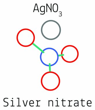 Gümüş nitrat Agno3 molekül