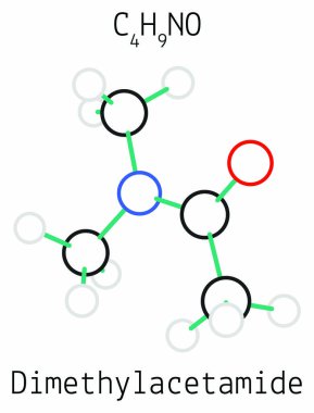 Dimetilastamit C4h9no molekül