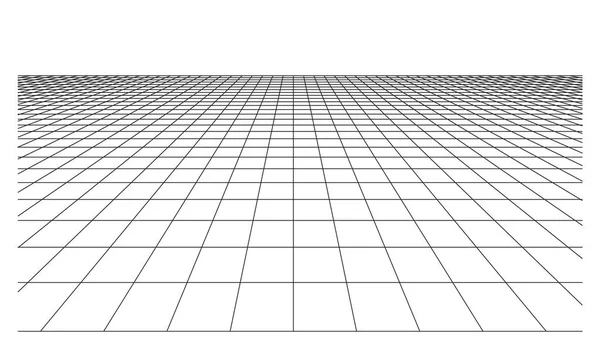 Piso xadrez com azulejos quadrados em perspectiva —  Vetores de Stock