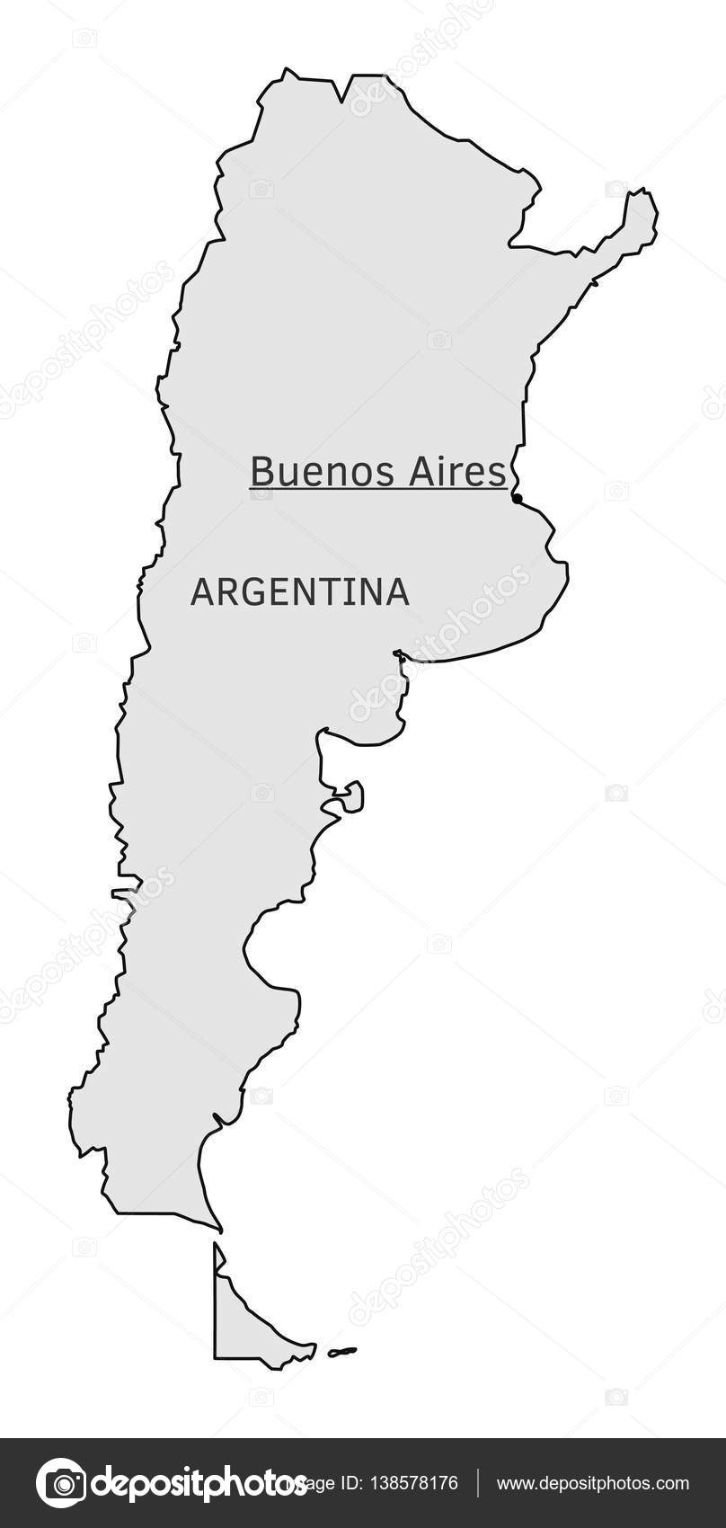 Vector map Buenos Aires Argentina