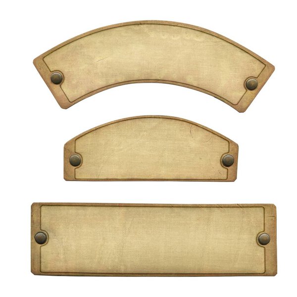 Старая медная пластина тиснёт (вырезка пути
)