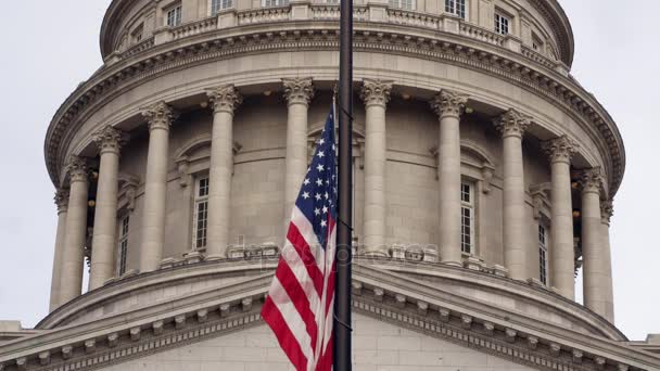 Utah állam Capitol Building, a Salt Lake City — Stock videók