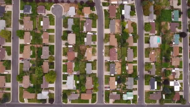 Cars on roads in city suburbs — Stock Video