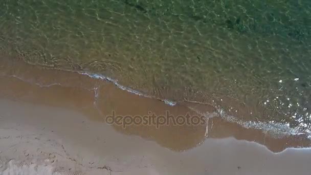 Lugna havsvatten på stranden — Stockvideo