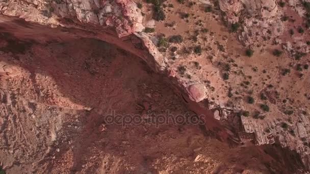 Скалы и бутоны в пустыне Юта — стоковое видео