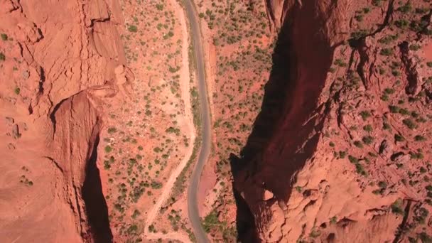 Прекрасный пустынный каньон в Юте — стоковое видео