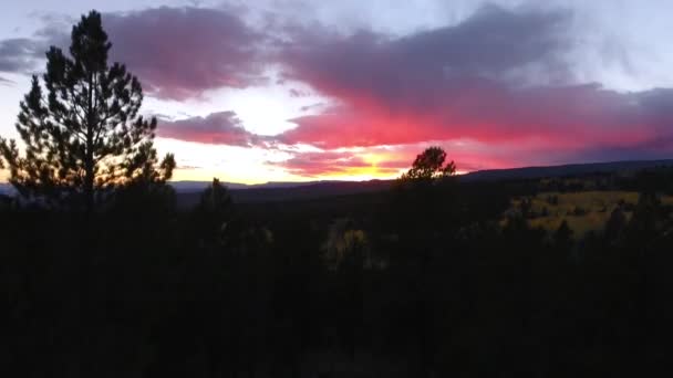 美しい山の夕焼け — ストック動画