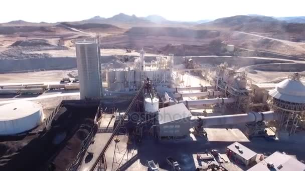 Mare plan de minerit industrial — Videoclip de stoc