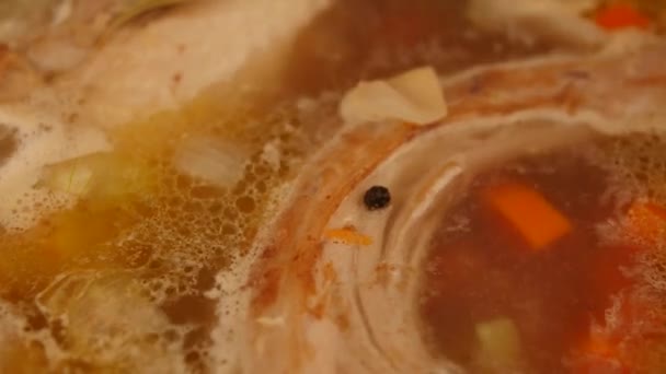 おいしい自家製スープ — ストック動画