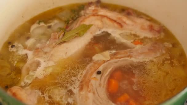 Delicioso caldo caseiro — Vídeo de Stock