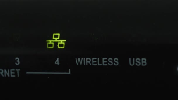 無線光インターネット ルーター — ストック動画