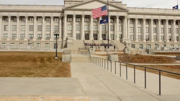 Utah State Capitol Building i Salt Lake City — Stockvideo