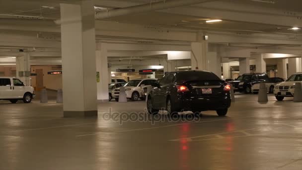 Underground parking garage — Stock Video