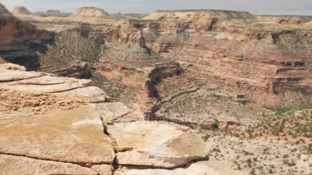 Enorme woestijn canyon in Utah — Stockvideo