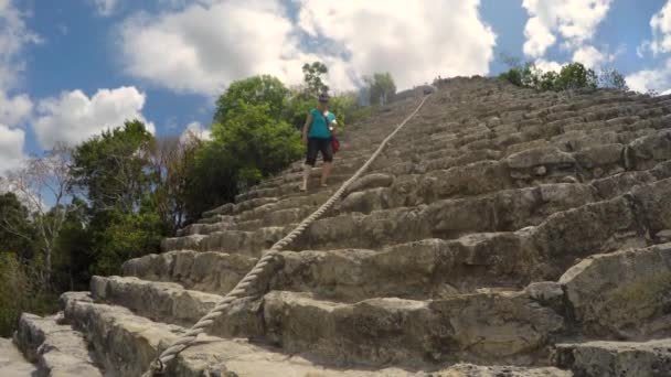 Ruinas en la península de Yucatán de México — Vídeo de stock