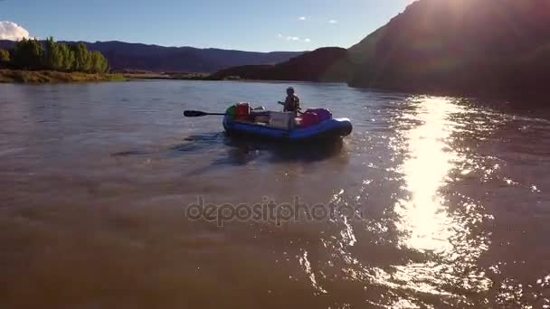 Rafting auf dem Fluss Colorado — Stockvideo