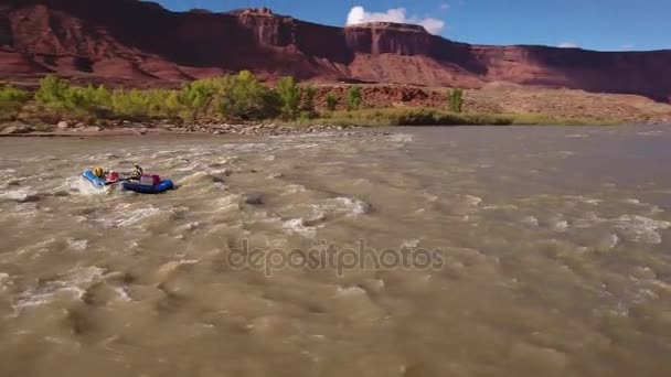 Rafting en el río Colorado — Vídeo de stock