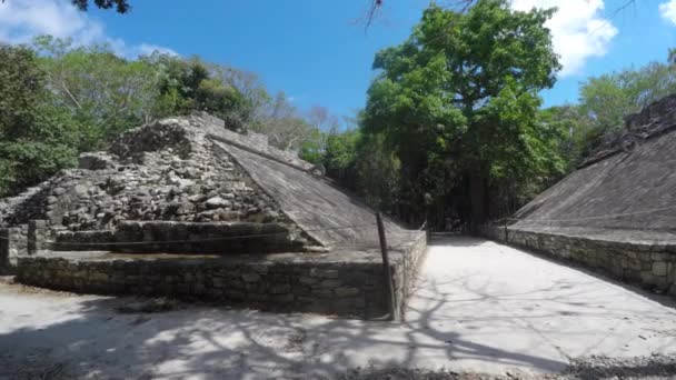 Руїни майя печери — стокове відео