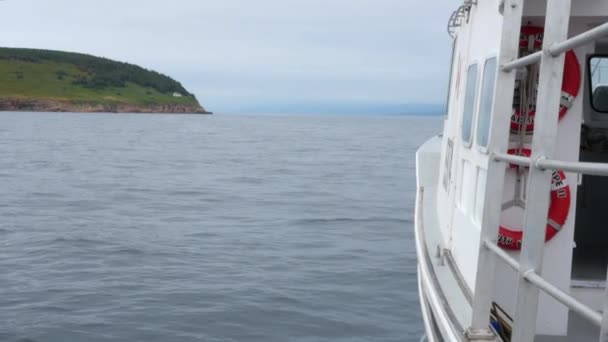 Ticari balıkçılık kapalı Coast Of Cape Breton Adası — Stok video