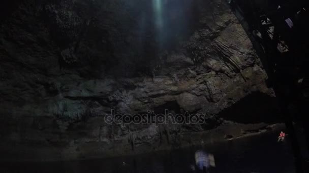 Man Doing A Belly Flop From High Up — Stock Video