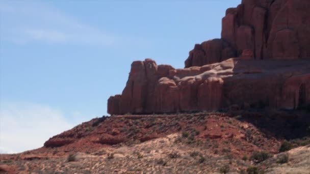 Oluşumları Arches National Park Utah — Stok video