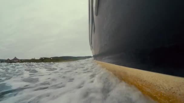 Images de gros bateaux de pêche — Video