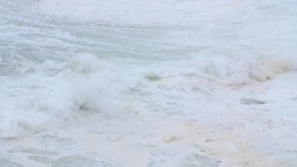 Vågor som landar på stenar i Cape Breton kustlinje — Stockvideo