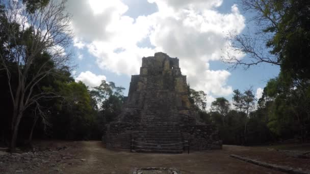 Руины Майя-Коба — стоковое видео