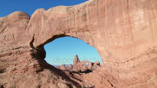 Bogen nationaal park in utah — Stockvideo