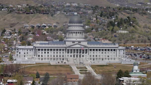 Gebouw van het Utah State Capitol — Stockvideo