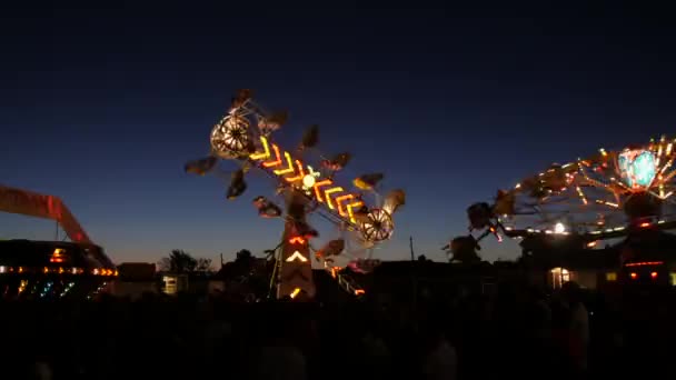 Timelapse av en karneval på sommaren — Stockvideo