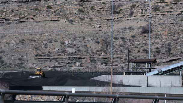 Fábrica industrial de minería de carbón a — Vídeos de Stock