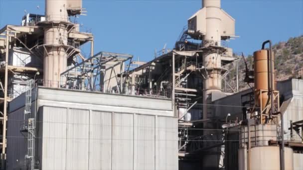 Промышленная угледобывающая фабрикаa — стоковое видео