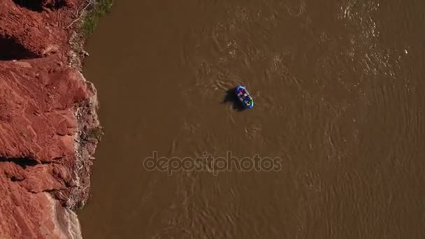 A sivatagi folyó a Utah víz szarufák — Stock videók
