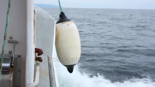 Kommerzielles Fischerboot Vor Der Küste Der Kapbretonischen Insel — Stockvideo