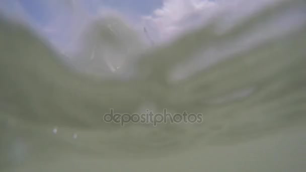 Ocean Waves Carribean Stock Video