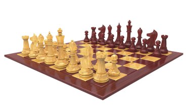 Ahşap satranç oyunu