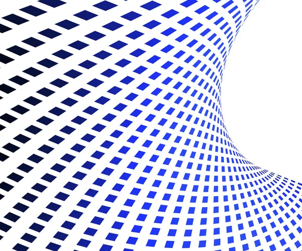 3D illustratie blauwe vierkantjes achtergrond — Stockfoto