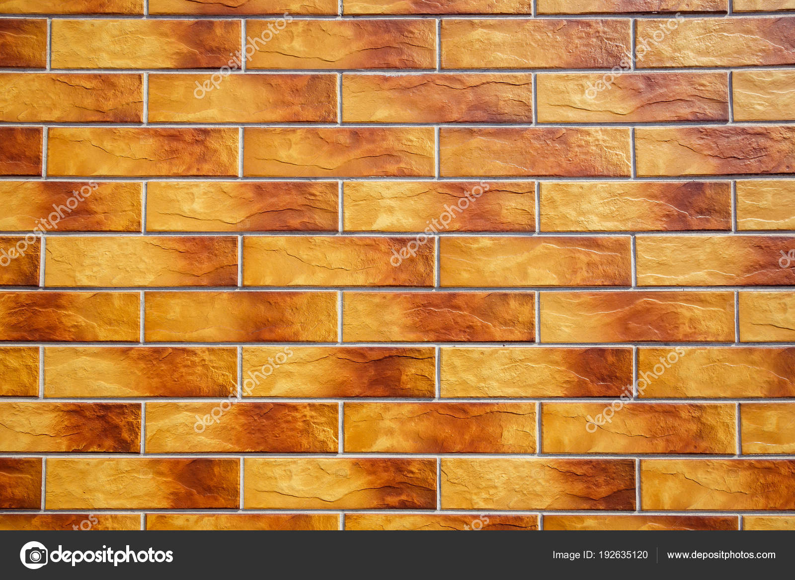 Ceramic Tiles Looks Like A Bricks Orange Brown Tiles Stock