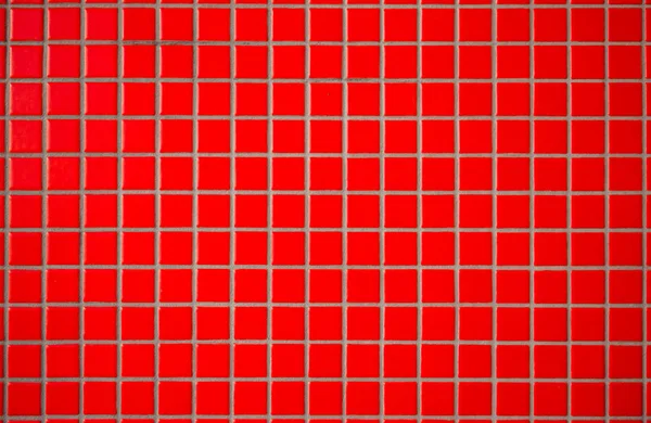Červené keramické dlaždice s švy. Vypadá to, že dlažba mozaika. Abstrac — Stock fotografie