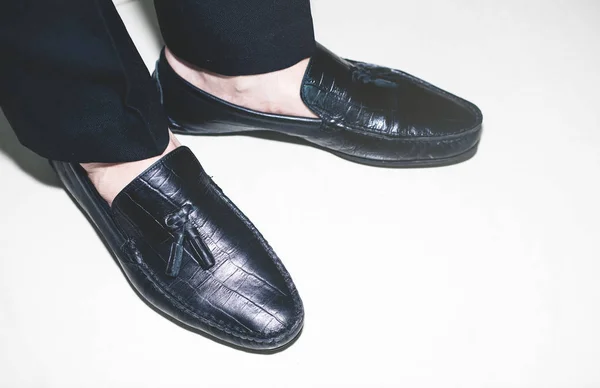 Manliga mode skor — Stockfoto