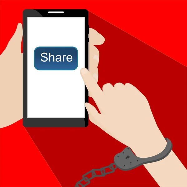 Dokunmatik ekranda paylaşıma bastığınızda elleri kelepçeleyin