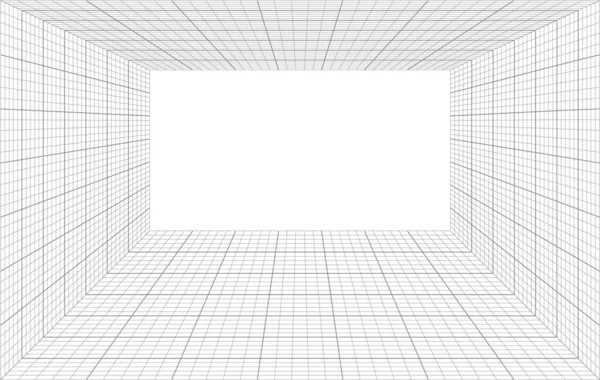 oda perspektifi ince ve kalın ızgaralı