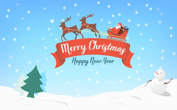  Ren geyikleri Noel Baba 'yı ve hediye paketini kırmızı kurdele kelimesinin üzerine koyuyor: 